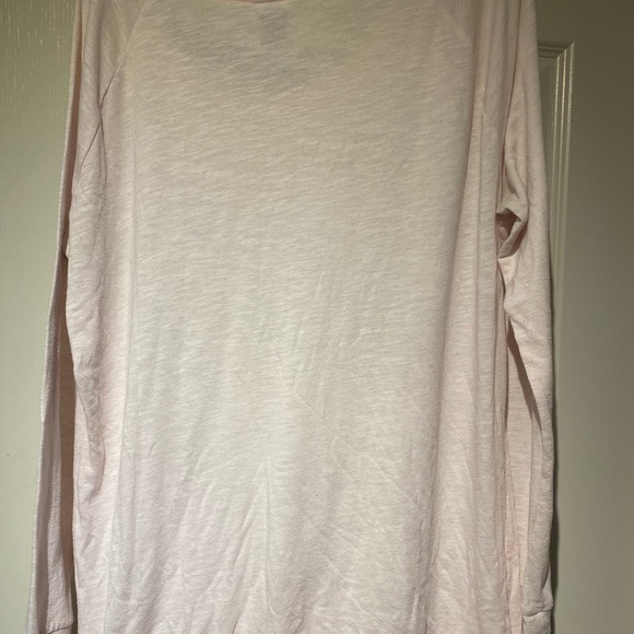 🪴PINK - Long Sleeve Baby Pink Top w/ metal studs spelling “PINK” - Picture 4 of 11